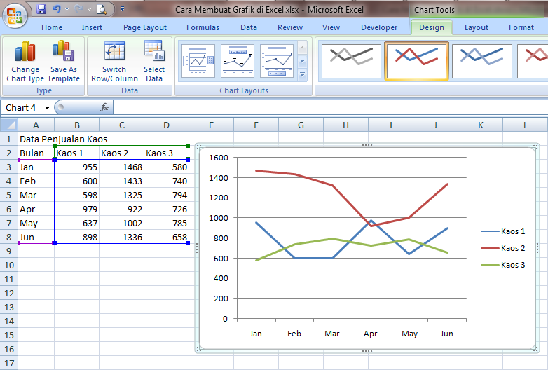 Cómo crear gráficos en Excel 2007