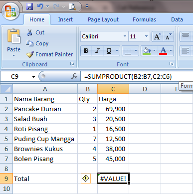 Funciones de CONTAR y SUMA de Excel 2007