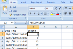Función de fecha y hora en Excel