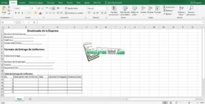 Descarga tu formato de entrega de uniformes en Excel
