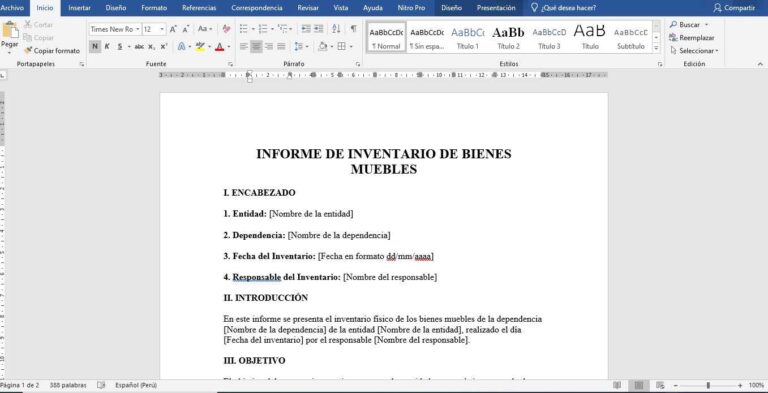 Guía definitiva para el modelo de informe de inventario de bienes