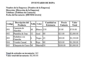 Data Inventory Ropa Cómo hacer un inventario de ropa a mano: guía paso a paso ...